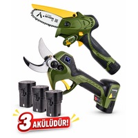 Alpen Wildhorn 32 Budama Makası ve Beverin 10 Akülü Testere 3 Bataryalı Alpen Wildhorn 32 Budama Makası ve Beverin 10 Akülü Testere 3 Bataryalı