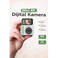 Torima CMR46 Mini Dijital Kamera 2K Flip Ekranlı Selfie Video Vlog Kamerası Yeşil Torima CMR46 Mini Dijital Kamera 2K Flip Ekranlı Selfie Video Vlog Kamerası Yeşil