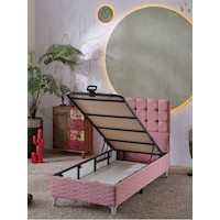 Beehanem 120x200 Bengü Baza+başlık Yataksız Pembe 120 X 200 Beehanem 120x200 Bengü Baza+başlık Yataksız Pembe 120 X 200