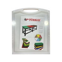 Türkay Polietilen Kesme Tahtası Tutmalı Beyaz 26.5X32.5X1Cm Türkay Polietilen Kesme Tahtası Tutmalı Beyaz 26.5X32.5X1Cm