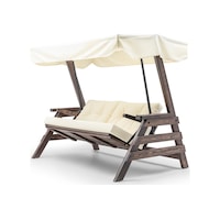 Belek Swing Ahşap Dış Mekan Bahçe Balkon & Teras Salıncağı Krem Belek Swing Ahşap Dış Mekan Bahçe Balkon & Teras Salıncağı Krem