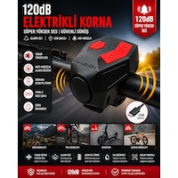 Kenly 20 Db Usb Şarjlı Bisiklet Kornası Alarm Zili Anti Hırsızlık Elektrikli Korna Scooter Uyumlu Siyah Kenly 20 Db Usb Şarjlı Bisiklet Kornası Alarm Zili Anti Hırsızlık Elektrikli Korna Scooter Uyumlu Siyah