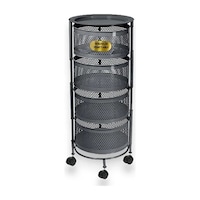 River World Tekerlekli Rengi Antrasit Açılabilen 4 Katlı Çok Amaçlı Metal Raf Mutfak, Balkon, Kiler Çok Renkli River World Tekerlekli Rengi Antrasit Açılabilen 4 Katlı Çok Amaçlı Metal Raf Mutfak, Balkon, Kiler Çok Renkli