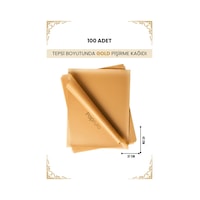 100 Adet Fırın Pişirme Kağıdı Ağartılmamış Tepsi Botuyunda 37x42 Xl Boy Gold Kalite 100 Adet Fırın Pişirme Kağıdı Ağartılmamış Tepsi Botuyunda 37x42 Xl Boy Gold Kalite