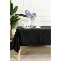 Elart Soft Kadife Masa Örtüsü Dikdörtgen 150x220 Cm Siyah Siyah Elart Soft Kadife Masa Örtüsü Dikdörtgen 150x220 Cm Siyah Siyah