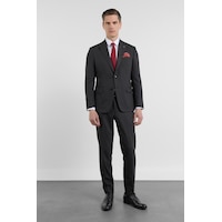 İmza Siyah Kırlangıç Yaka 6 Drop Slim Fit Tam Astar Esnek Takım Elbise 1001260158 İmza Siyah Kırlangıç Yaka 6 Drop Slim Fit Tam Astar Esnek Takım Elbise 1001260158