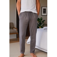 Elemge %100 Pamuk Süprem Erkek Pijama Altı Gri Cepli Rahat Kalıp Relax Fit Lastikli Ipli Terletmez Esnek Elemge %100 Pamuk Süprem Erkek Pijama Altı Gri Cepli Rahat Kalıp Relax Fit Lastikli Ipli Terletmez Esnek
