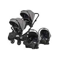 Prego İbiza Plus Travel Sistem İkiz Bebek Arabası 2223 Gri Prego İbiza Plus Travel Sistem İkiz Bebek Arabası 2223 Gri