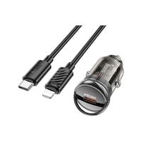 Hoco Z53 Sight Pd30w Type-c Araç Hızlı Şarj Aleti + İphone Kablo Hoco Z53 Sight Pd30w Type-c Araç Hızlı Şarj Aleti + İphone Kablo