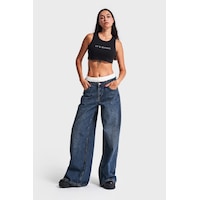 it's basic Kadın Tint Kot Rengi Boxer Detaylı Palazzo Fit Denim Jean Kırmızı it's basic Kadın Tint Kot Rengi Boxer Detaylı Palazzo Fit Denim Jean Kırmızı