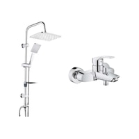 Grohe Eurosmart Tek Kumandalı Banyo Bataryası 33300003 Ve Tema 53242 Carismo Tepe Duş Seti Krom Grohe Eurosmart Tek Kumandalı Banyo Bataryası 33300003 Ve Tema 53242 Carismo Tepe Duş Seti Krom