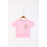 Toontoy Kids Toontoy Kız Çocuk Baskılı Taş İşlemeli Tişört Açık Pembe Toontoy Kids Toontoy Kız Çocuk Baskılı Taş İşlemeli Tişört Açık Pembe