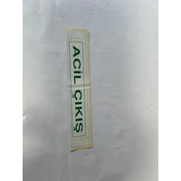 Acil Çıkış Yazısı - Servis Aracı - Okul Servisi Araç İçi Cam İçin Acil Çıkış Yazısı Miktar / 1 Adet Acil Çıkış Yazısı - Servis Aracı - Okul Servisi Araç İçi Cam İçin Acil Çıkış Yazısı Miktar / 1 Adet