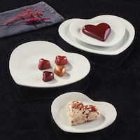 Güral Love 4 Parça Bone Pasta Takımı Güral Love 4 Parça Bone Pasta Takımı