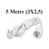 Topraklı Uzatma Seyyar Kablosu Tekli Priz 5 Metre 3x2.5 Mm Topraklı Uzatma Seyyar Kablosu Tekli Priz 5 Metre 3x2.5 Mm