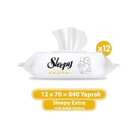 Sleepy Extra Islak Bebek Havlusu 12 X 70'Li Sleepy Extra Islak Bebek Havlusu 12 X 70'Li