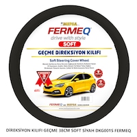 Direksiyon Kılıfı Geçme 38cm Soft Dkg001 Fermeq SİYAH Direksiyon Kılıfı Geçme 38cm Soft Dkg001 Fermeq SİYAH