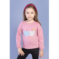 Toontoy Kids Toontoy Kız Çocuk Baskılı Kol Ucu Lastikli Sırtı Nakış Detaylı Tişört Gülkurusu Toontoy Kids Toontoy Kız Çocuk Baskılı Kol Ucu Lastikli Sırtı Nakış Detaylı Tişört Gülkurusu