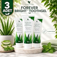 Forever Bright Aloe Vera Özlü Diş Macunu 3 x 130 G Forever Bright Aloe Vera Özlü Diş Macunu 3 x 130 G