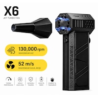 X6 Jet Turbo Fan 130.000 Rpm 52 M/s Güçlü Hava Akışı Ultra Güçlü Hava Üfleyici 1 X6 Jet Turbo Fan 130.000 Rpm 52 M/s Güçlü Hava Akışı Ultra Güçlü Hava Üfleyici 1