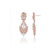 Vip Seri Küpe Xuping Çiçekli Telkari Tasarım Taşlı Rose Altın Kaplama 2,5cm Rose Gold Vip Seri Küpe Xuping Çiçekli Telkari Tasarım Taşlı Rose Altın Kaplama 2,5cm Rose Gold