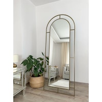 Effe Eskitme Metal Çerçeveli 180x70 Cm Pencere Model Oval Ayaklı Boy Aynası Effe Eskitme Metal Çerçeveli 180x70 Cm Pencere Model Oval Ayaklı Boy Aynası