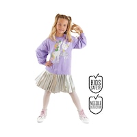 Balerin Unicorn Kız Çocuk Pileli Elbise Balerin Unicorn Kız Çocuk Pileli Elbise