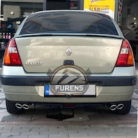 Renault Clio 2 Symbol 1998-2008 Sedan Uyumlu Bagaj Üstü Yarasa Spoiler Çıtası Piano Black Parlak Siyah Renault Clio 2 Symbol 1998-2008 Sedan Uyumlu Bagaj Üstü Yarasa Spoiler Çıtası Piano Black Parlak Siyah