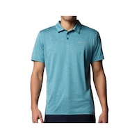 Columbia Hıke Polo Erkek T-shirt Ao3614-364 Turkuaz Columbia Hıke Polo Erkek T-shirt Ao3614-364 Turkuaz