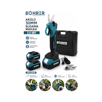 Böhrer Ba011368 Çift Kademeli 36v 5ah Akülü Dal Budama Makası Böhrer Ba011368 Çift Kademeli 36v 5ah Akülü Dal Budama Makası