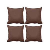 Enc Home 4'lü Kırlent Kılıfı Kahverengi Enc Home 4'lü Kırlent Kılıfı Kahverengi