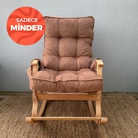 Reyo Home Sallanan Sandalye Minderi Kapitone Çift Cepli Kahve Reyo Home Sallanan Sandalye Minderi Kapitone Çift Cepli Kahve