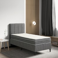 Relax Gri Yatak Baza Başlık Seti 3 Ü Bir Arada Konuma Özel Teslimat 90 x 190 CM