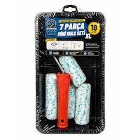 7 Parça Mini Boyacı Seti 10 Cm Xl Rulo Boya Küveti Yedek Rulolu 7 Parça Mini Boyacı Seti 10 Cm Xl Rulo Boya Küveti Yedek Rulolu