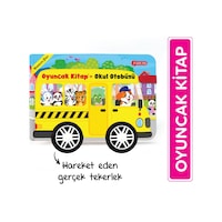 Oyuncak Kitap - Okul Otobüsü Gerçek Tekerlekli