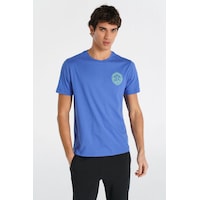Hummel Calvert Kısa Kollu Tişört 912202-7837 Mavi