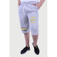 Fyk Kids Authentic Broklyn Baskılı, Erkek Çocuk Kapri&şort Gri