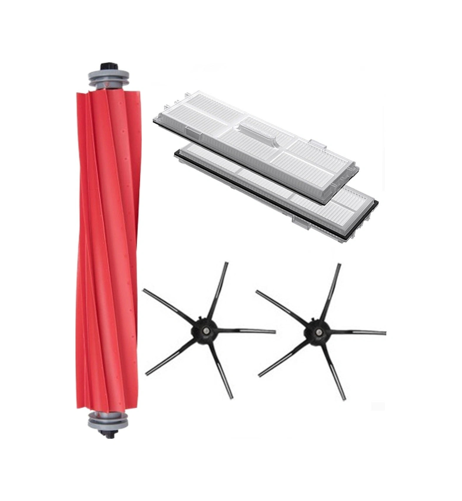 Roborock S7 Maxv & Maxv Ultra Uyumlu 5 Parça Siyah Yan Fırçalı Set Roborock S7 Maxv & Maxv Ultra Uyumlu 5 Parça Siyah Yan Fırçalı Set