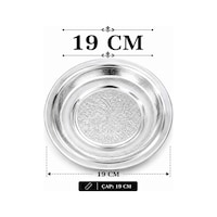 Gül Mutfak 19 Cm Servis Tabağı Paslanmaz Çelik Inox Gül Mutfak 19 Cm Servis Tabağı Paslanmaz Çelik Inox