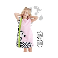 Fırfırlı Zebra Kız Çocuk Pembe Yazlık Elbise Fırfırlı Zebra Kız Çocuk Pembe Yazlık Elbise