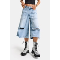 it's basic Kadın Mavi 12s6-3 Süper Baggy Fit Kemer Detaylı Maxi Boy Denim Şort it's basic Kadın Mavi 12s6-3 Süper Baggy Fit Kemer Detaylı Maxi Boy Denim Şort
