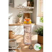 Porsima 911037-3 Bpa Free Motivasyon Sporcu Su Matarası Suluk 0,7lt Su Şişesi Turuncu Porsima 911037-3 Bpa Free Motivasyon Sporcu Su Matarası Suluk 0,7lt Su Şişesi Turuncu