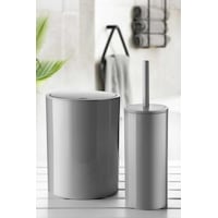 Primanova Flores 2'li Banyo Seti - Gri Renkli Primanova Flores 2'li Banyo Seti - Gri Renkli