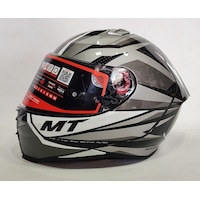 MT Kask Revenge 2 Kley B0 Parlak Gri - Şeffaf Vizörlü MT Kask Revenge 2 Kley B0 Parlak Gri - Şeffaf Vizörlü