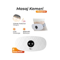 7go 7gmg9 Titreşimli Karın Masaj Kemeri: Göbek , 6 Mod, Usb-c Şarjlı Vibrasyon Cihazı Beyaz 7go 7gmg9 Titreşimli Karın Masaj Kemeri: Göbek , 6 Mod, Usb-c Şarjlı Vibrasyon Cihazı Beyaz