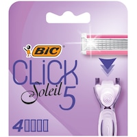 Bıc Click Soleil 5 Bıçaklı Kadın Tıraş Bıçağı Yedek Başlık 4 Lü Bıc Click Soleil 5 Bıçaklı Kadın Tıraş Bıçağı Yedek Başlık 4 Lü