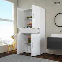 Ofis Dolabı Çok Amaçlı Dolap Mutfak Dolabı Banyo Dolabı Ofis Dolabı Çekmeceli Raflı Beyaz Ofis Dolabı Çok Amaçlı Dolap Mutfak Dolabı Banyo Dolabı Ofis Dolabı Çekmeceli Raflı Beyaz