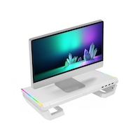 Everest ST1 4 USB Hub RGB Işıklı Katlanabilir Monitör Yükseltici Stand Everest ST1 4 USB Hub RGB Işıklı Katlanabilir Monitör Yükseltici Stand