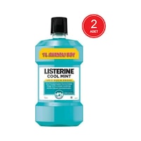 Listerine Cool Mint Ağız Bakım Suyu 2 x 1 L Listerine Cool Mint Ağız Bakım Suyu 2 x 1 L