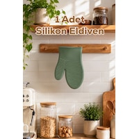 Porsima 33003 Silikon Fırın Eldiveni Isı Yalıtımlı Mikrodalga Fırın Tencere Tepsi Tutacağı Yeşil Porsima 33003 Silikon Fırın Eldiveni Isı Yalıtımlı Mikrodalga Fırın Tencere Tepsi Tutacağı Yeşil